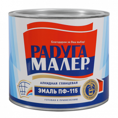 Эмаль ПФ-115 РАДУГАМАЛЕР белая 2,7кг
