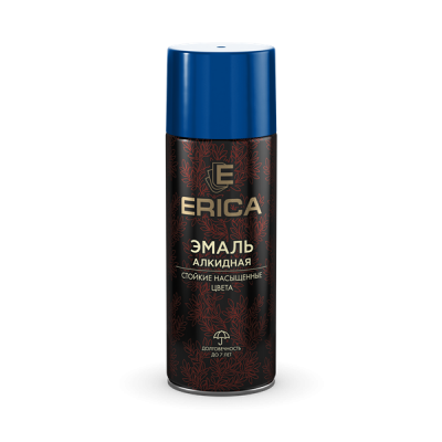Аэрозольная эмаль алкидная Erica синяя 520мл