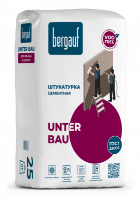 Бергауф Unter Bau Штукатурка цементная 25кг