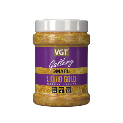 Эмаль акриловая ВД-АК-1179 VGT универсальная перламутровая жидкое золото 0,23кг (неморозостойкая)